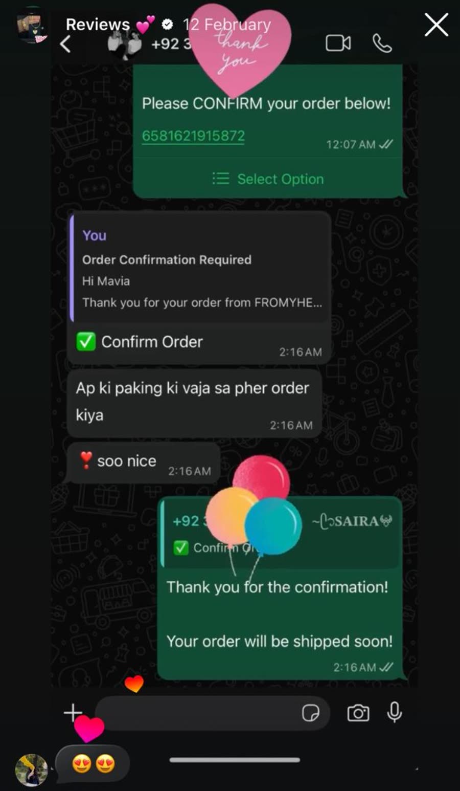 Customer re-ordered because of premium packaging